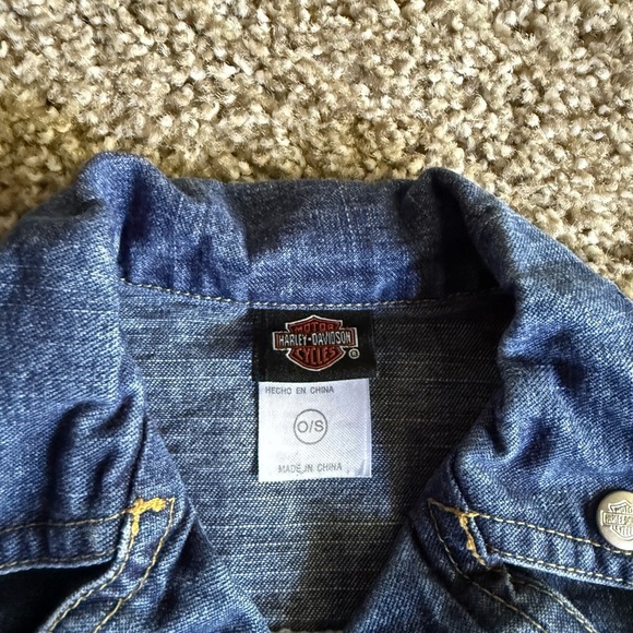 Harley-Davidson Kids Blue Denim Jacket - Picture 4 of 6